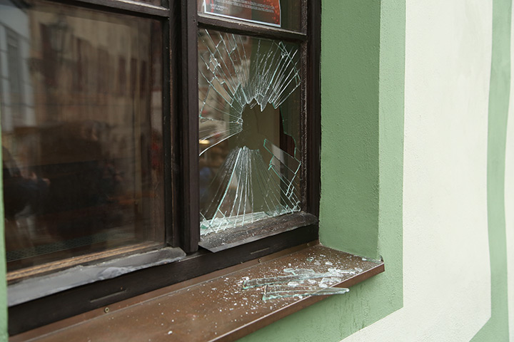 A2B Glass are able to board up broken windows while they are being repaired in Shaw.